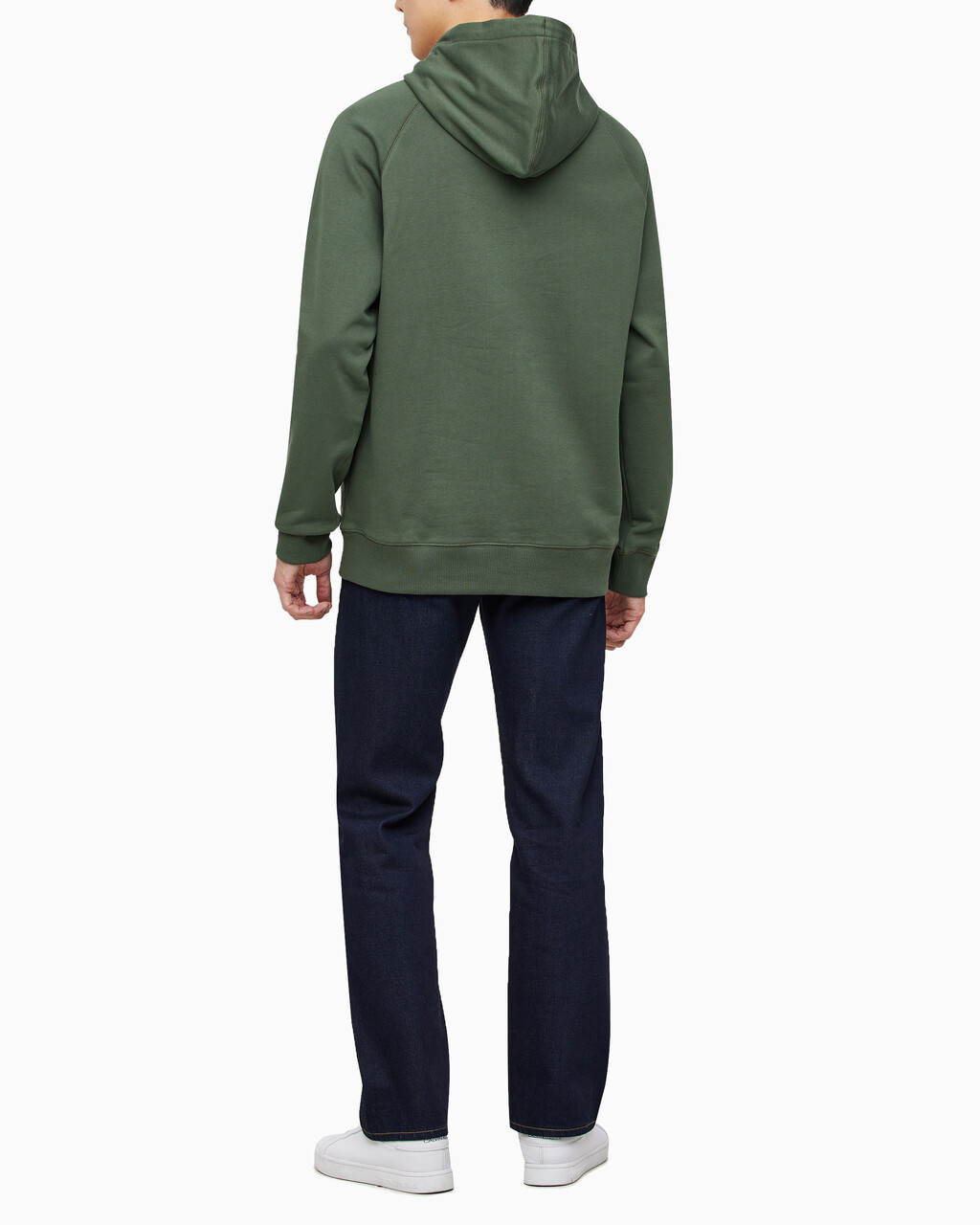 Buy 남성 롱슬리브 릴렉스핏 모노그램로고 후디 in color KHAKI