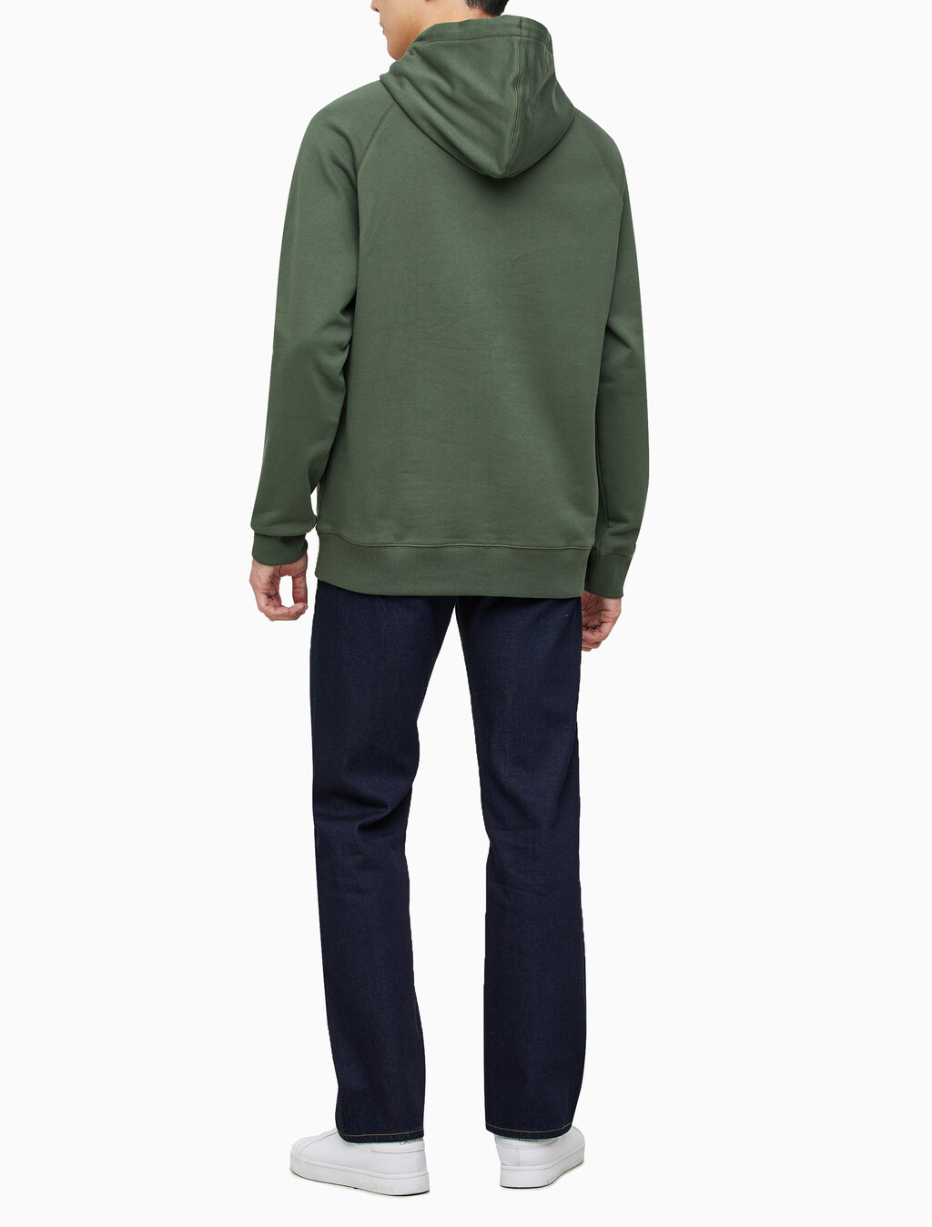 Buy 남성 롱슬리브 릴렉스핏 모노그램로고 후디 in color KHAKI