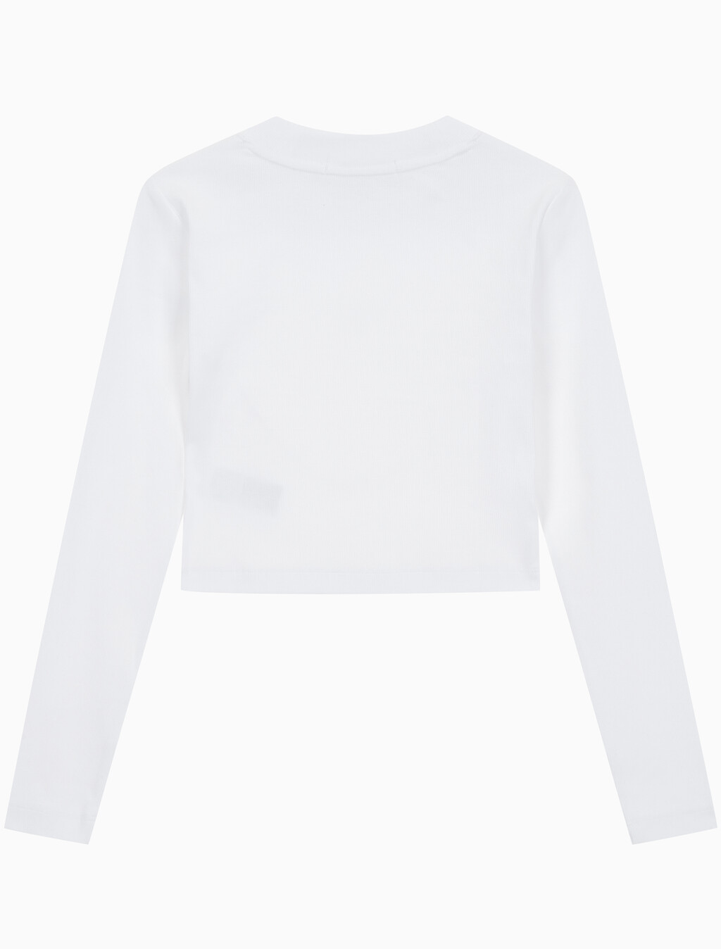 Buy 여성 롱슬리브 모노그램 베이비 티 in color BRIGHT WHITE