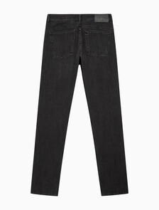 Buy 남성 바디핏 블랙 37.5 기능성 데님 in color WASHED BLACK LOGO LACE