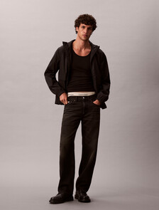 Buy 남성 AOP 나일론 윈드브레이커 자켓 in color BLACK