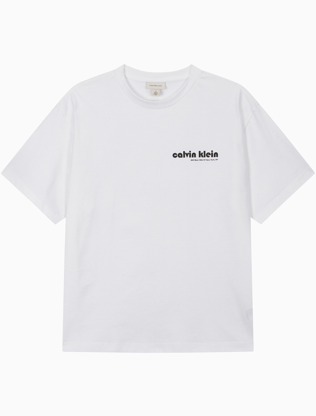 Buy 남성 릴렉스핏 바우하우스 로고 반팔 티셔츠 in color BRILLIANT WHITE