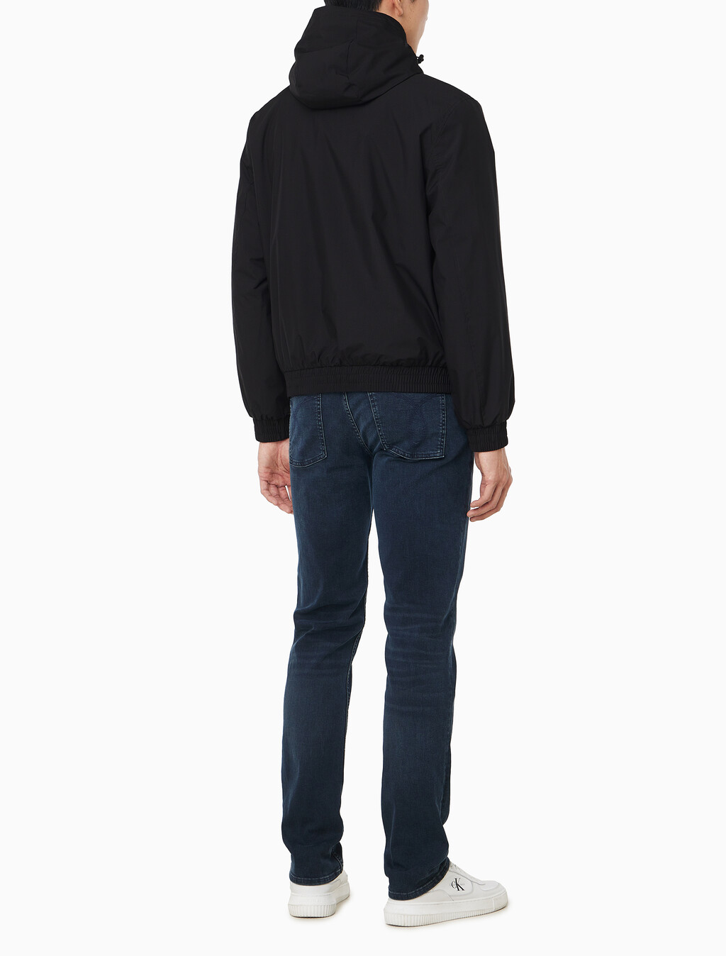 Buy 남성 후드 립스탑 해링턴 자켓 in color BLACK