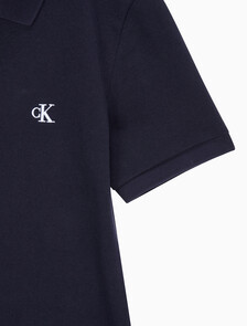 Buy 여성 CK 로고 폴로 반팔 원피스 in color NIGHT SKY