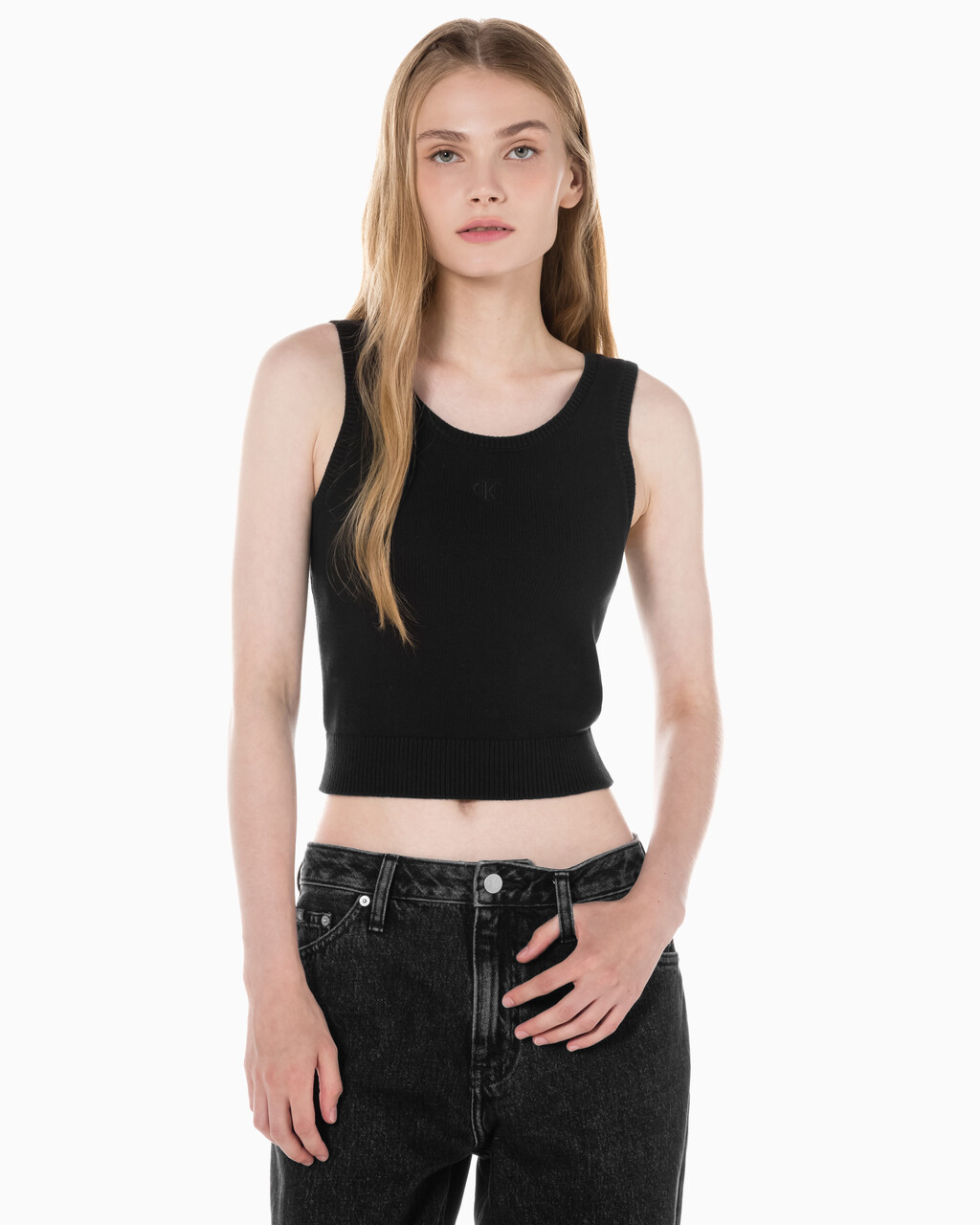 Buy 여성 투인원 패션 가디건 in color CK BLACK
