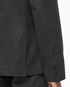 Buy 남성 롱슬리브 언라인드 스트럭쳐 블레이저 in color CHARCOAL