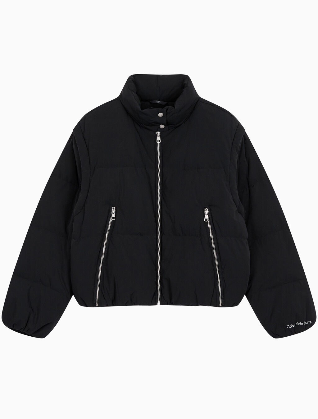 Buy 여성 다운 롱 지퍼 자켓 in color CK BLACK