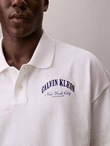 Buy 프리미엄 헤비 저지 박스 폴로 티 in color BRIGHT WHITE