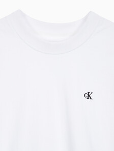 Buy 여성 릴렉스핏 아카이브 로고 크루넥 반팔 티셔츠 in color BRILLIANT WHITE