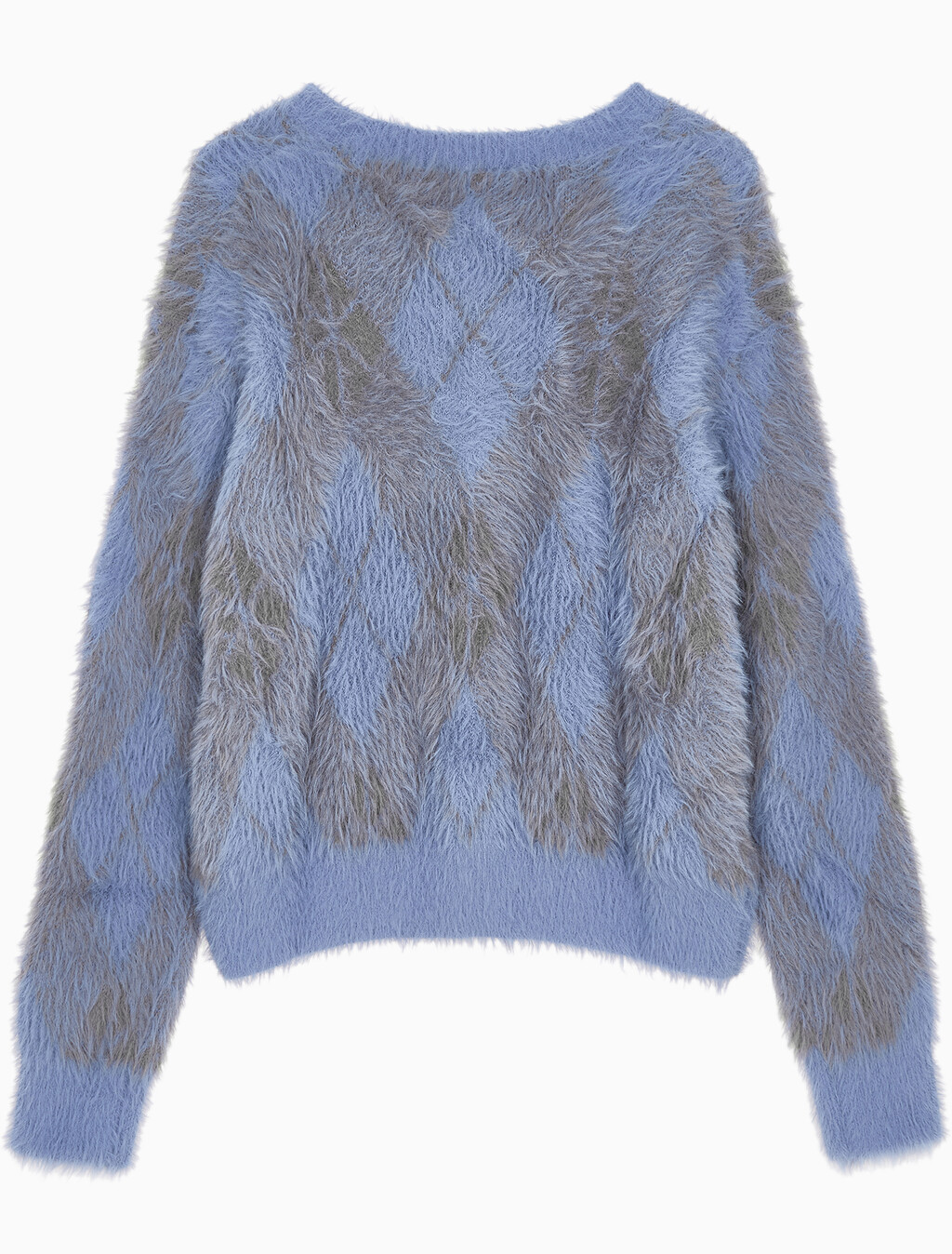 Buy 여성 퍼지 아가일 스웨터 in color Dusty Blue