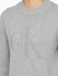 Buy 여성 인타르시아 루즈 스웨터 in color GREY