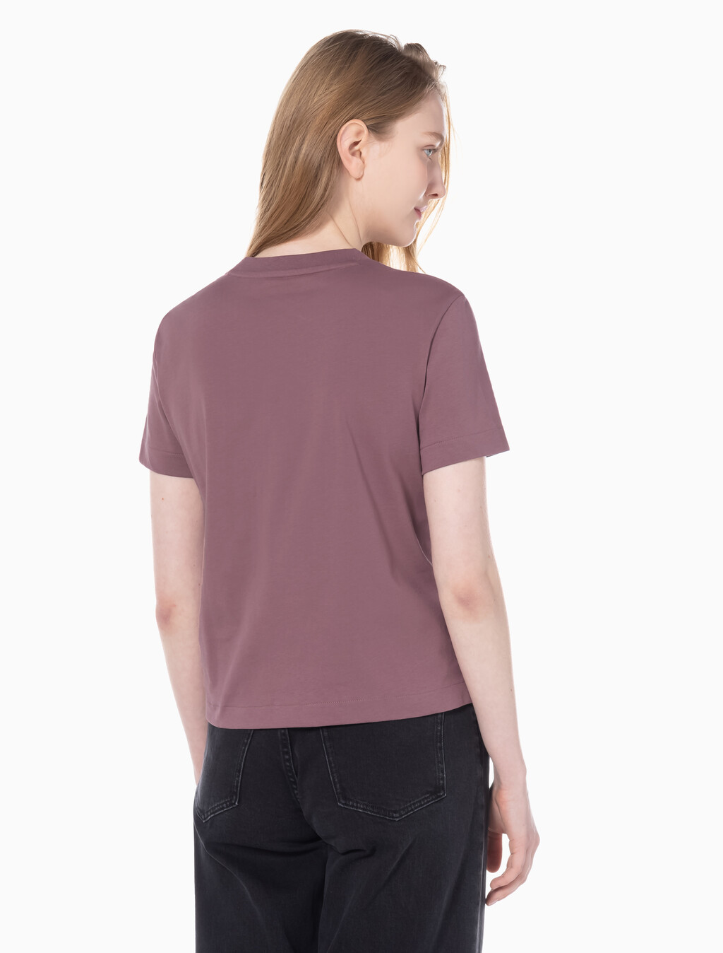 Buy 여성 릴렉스핏 아카이브 로고 크루넥 반팔 티셔츠 in color CAPRI ROSE