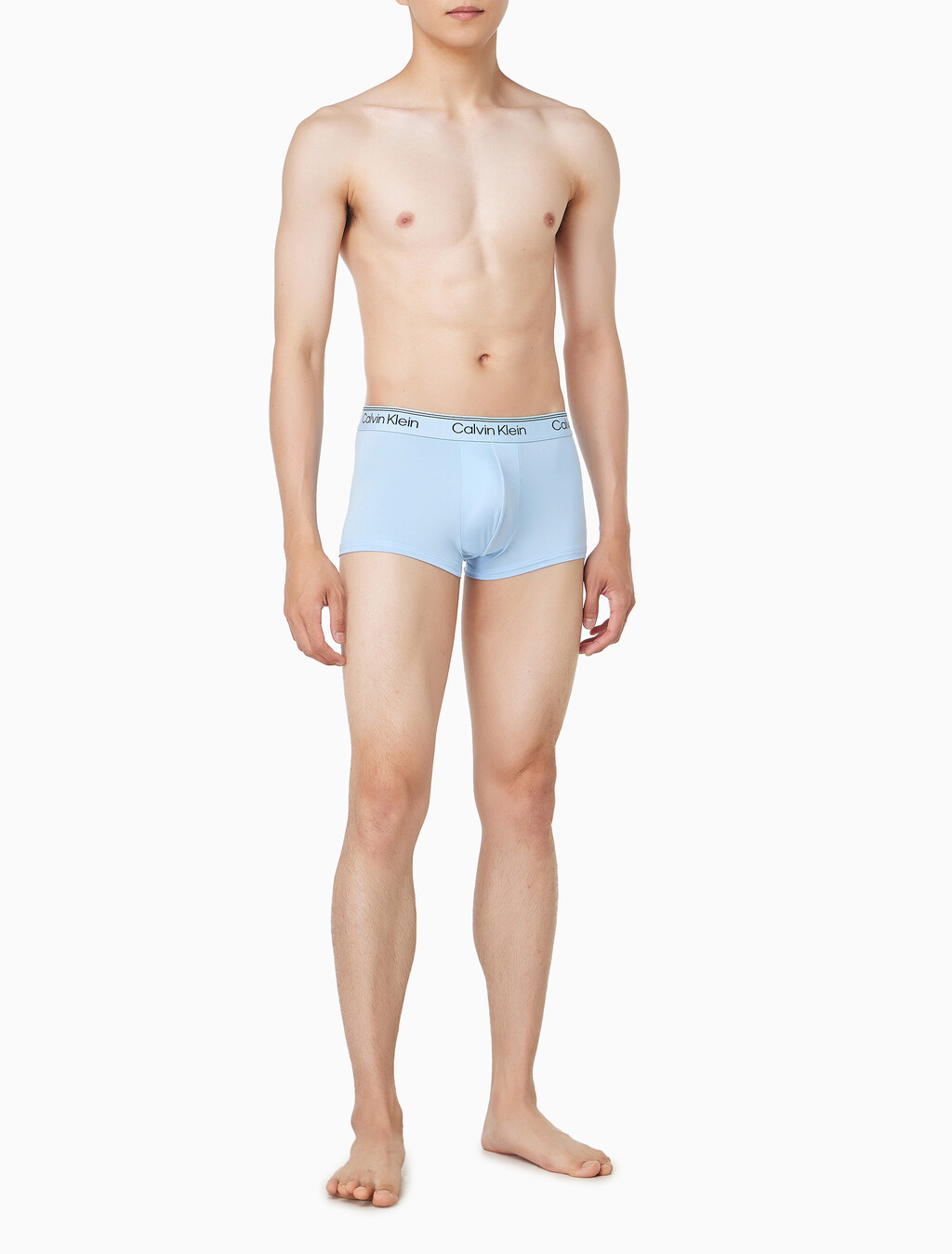 Buy 남성 마이크로 스트레치 3팩 로우 라이즈 트렁크 in color Navy/ Blue / Light Blue