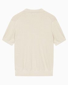 Buy 남성 엠브로이더리 로고 폴로 반팔 스웨터 in color BLUR FLORAL_BLACK