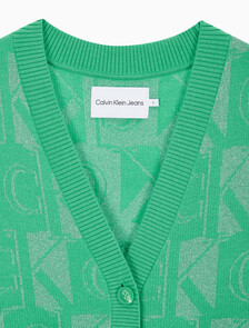 Buy 여성 프리미엄 라인 메탈릭 올오버프린트 베스트 in color GREEN