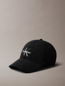 Buy 남성 모노로고 코듀로이 볼캡 in color BLACK