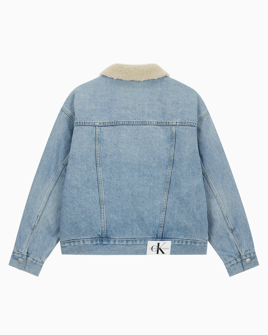 Buy 여성 쉐르파 데님 자켓 in color 028A CHALKY BLU