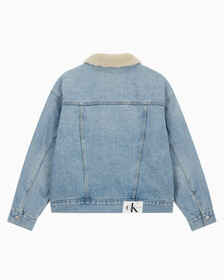 Buy 여성 쉐르파 데님 자켓 in color 028A CHALKY BLU