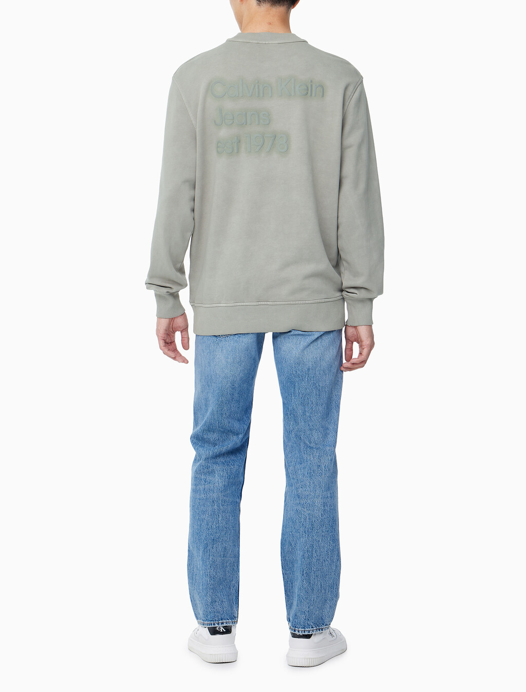 Buy 남성 릴렉스핏 빈티지 워시 맨투맨 스웻셔츠 in color KHAKI BEIGE