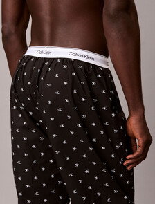 Buy 남성 코튼 포플린 슬립 팬츠 in color DIAMOND LOGO PRINT_BLACK