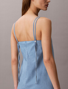 Buy 여성 바이어스 컷 텐셀 드레스 in color Light Blue