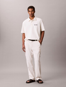 Buy 이지 아플리케 피케 폴로 티 in color TOFU