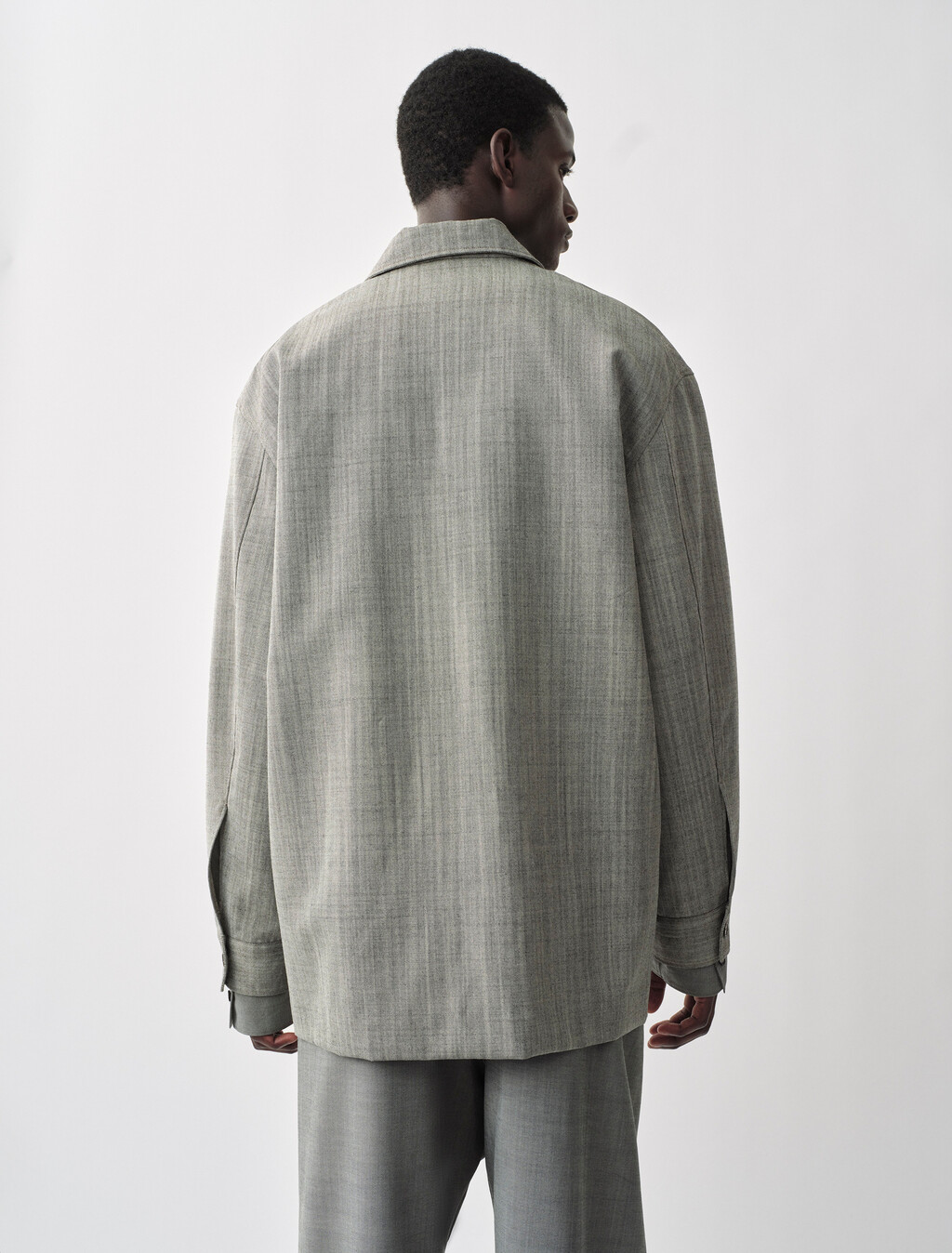 Buy KOSTAS MENS SHIRT JACKET in color GREY