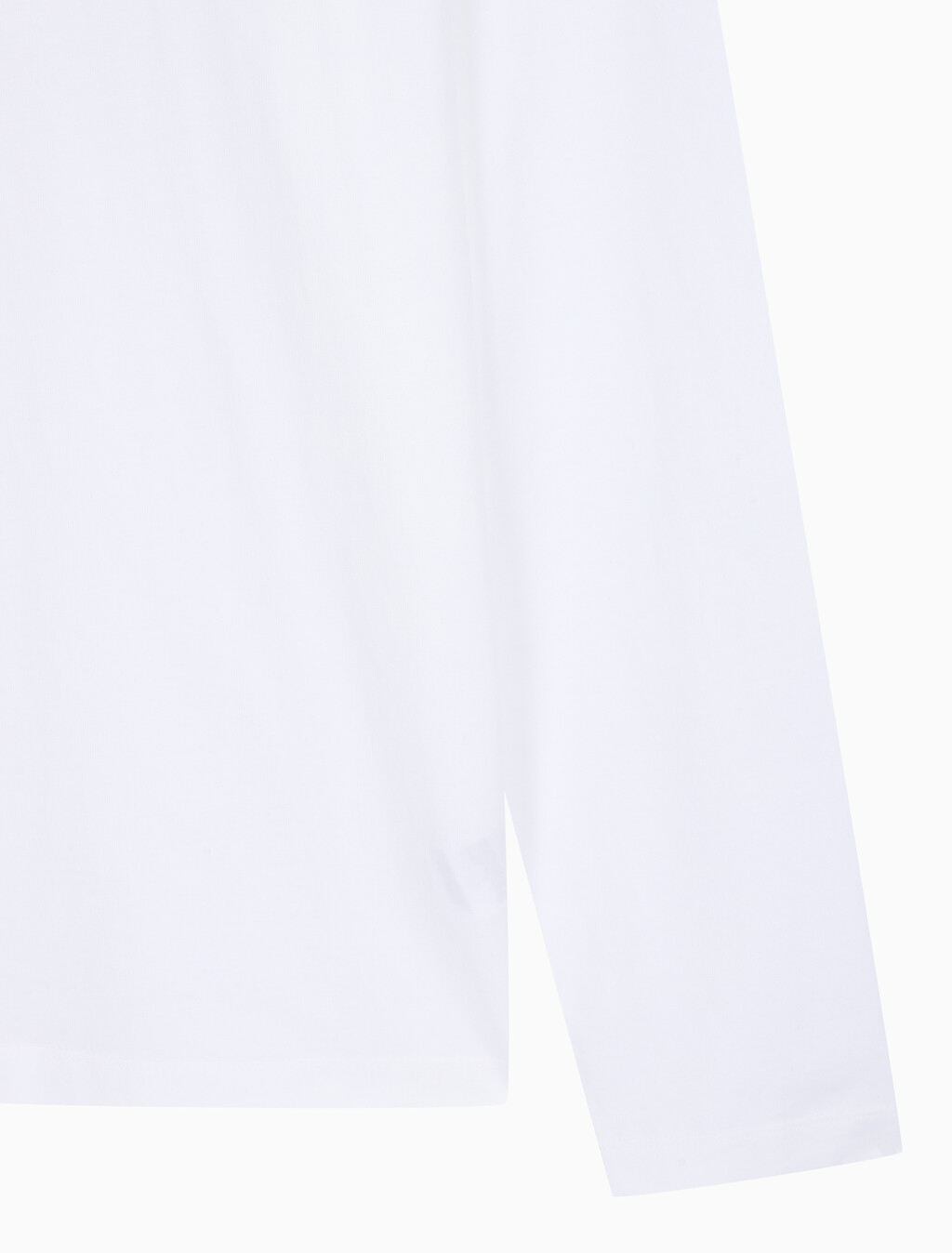 Buy 남성 릴렉스 핏 시즈널 모노그램 긴팔 티셔츠 in color BRIGHT WHITE