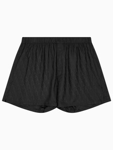 Buy 남성 샤인 새틴 자카드 박서 in color BLACK
