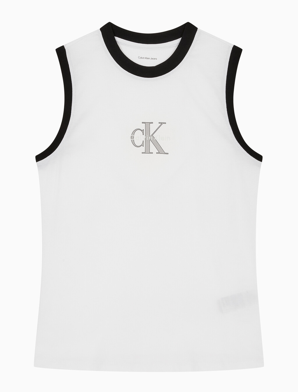 Buy 여성 CK 로고 머슬 민소매 티셔츠 in color BRILLIANT WHITE