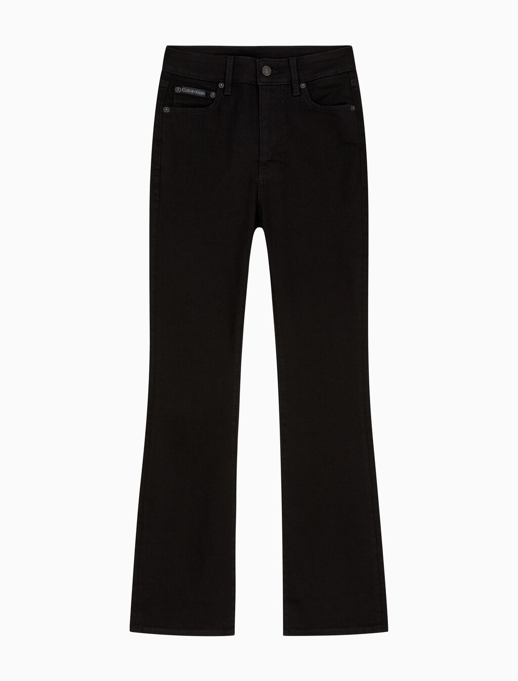 Buy 여성 스키니 부츠컷 블랙 데님 in color BLACK