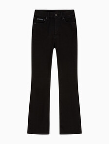 Buy 여성 스키니 부츠컷 블랙 데님 in color BLACK