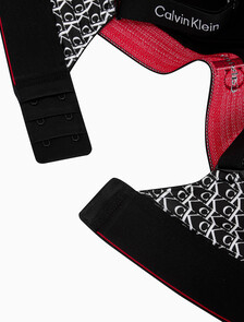 Buy 여성 CK 그래픽 AF 브라렛 in color Black Print