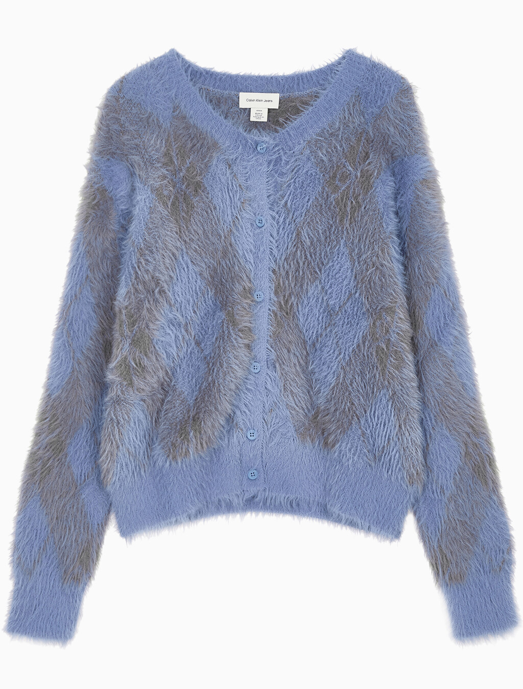 Buy 여성 퍼지 아가일 스웨터 in color Dusty Blue