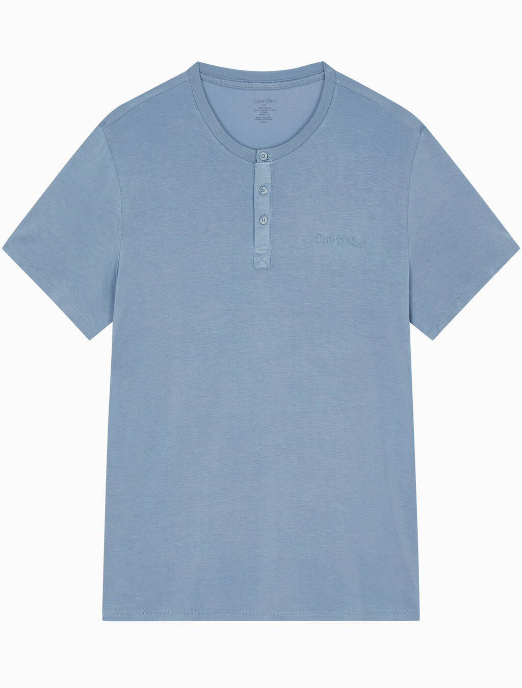 Buy 남성 울트라 소프트 모달 슬립 반팔 헨리넥 in color BLUE