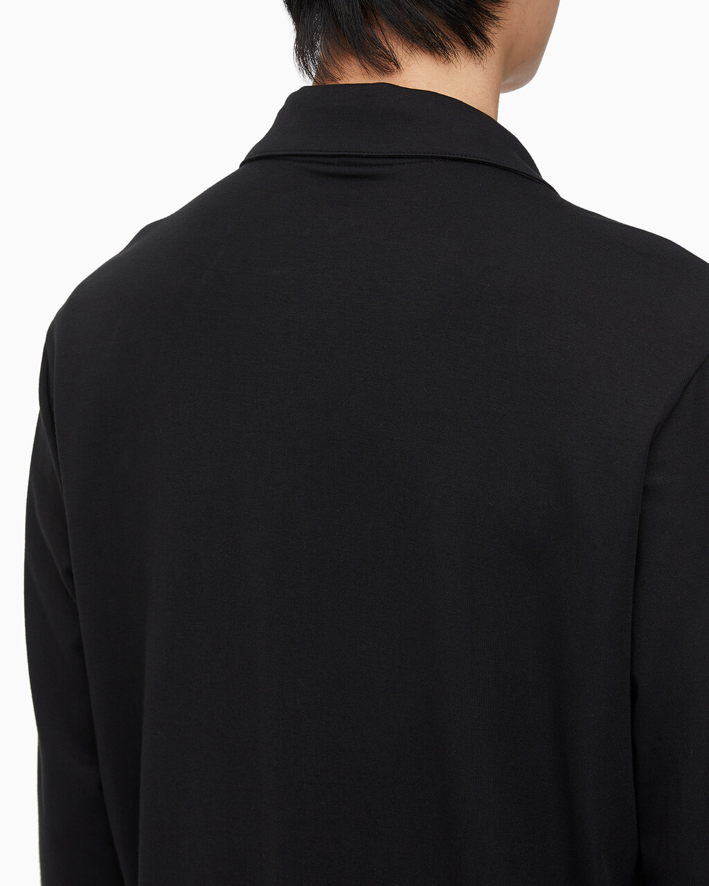 Buy 남성 CK 블랙 슬립 롱 슬리브 셔츠 in color BLACK