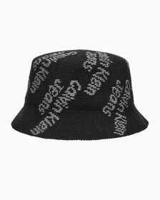 Buy 남녀공용 AOP로고 버킷햇 in color BLACK