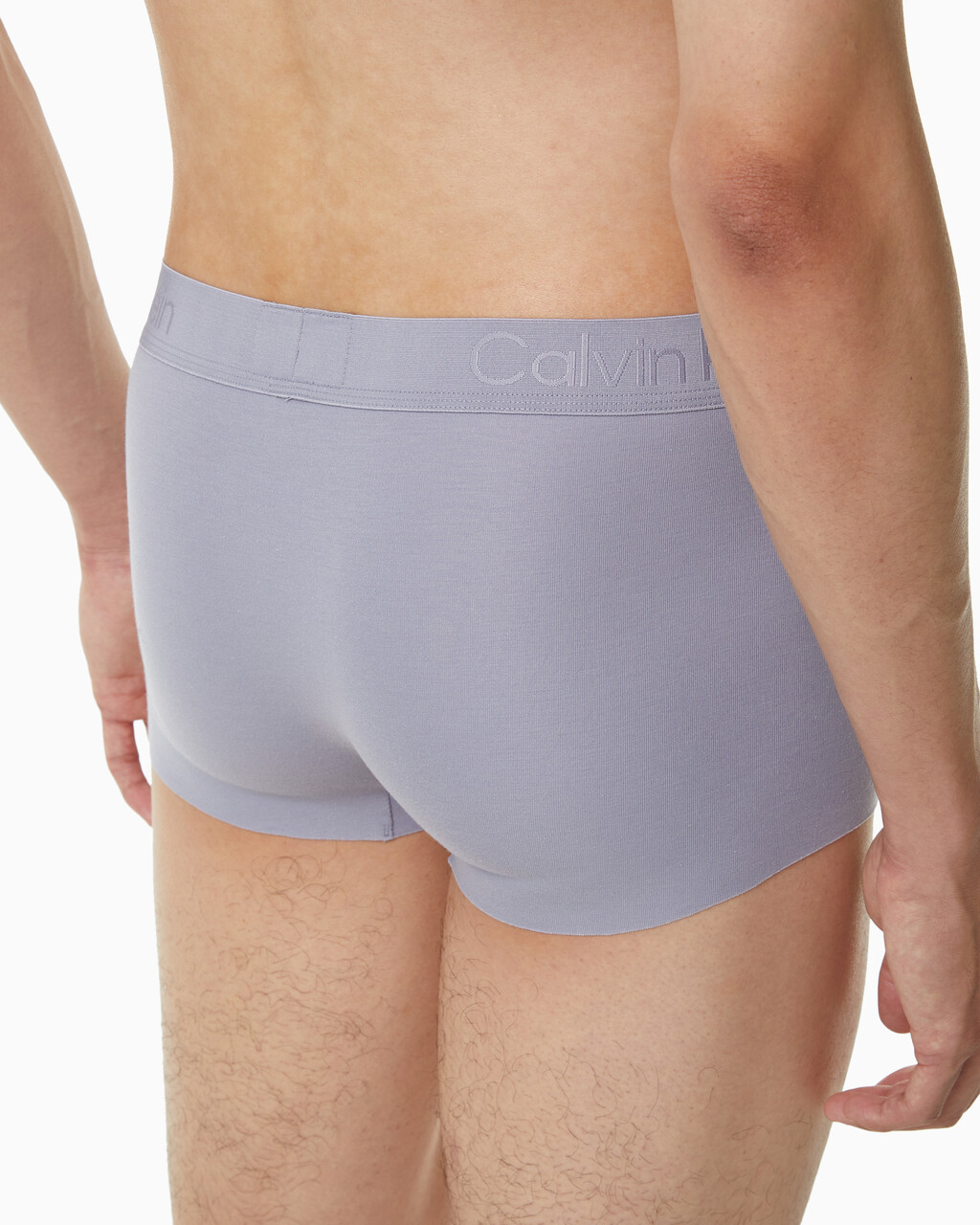Buy 남성 CK 블랙 코튼 싱글 트렁크 in color DAPPLE GREY