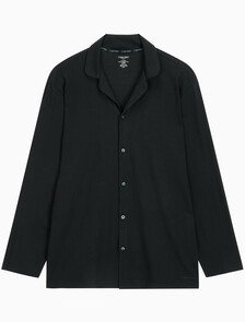 Buy 남성 CK 블랙 슬립 롱 슬리브 셔츠 in color BLACK