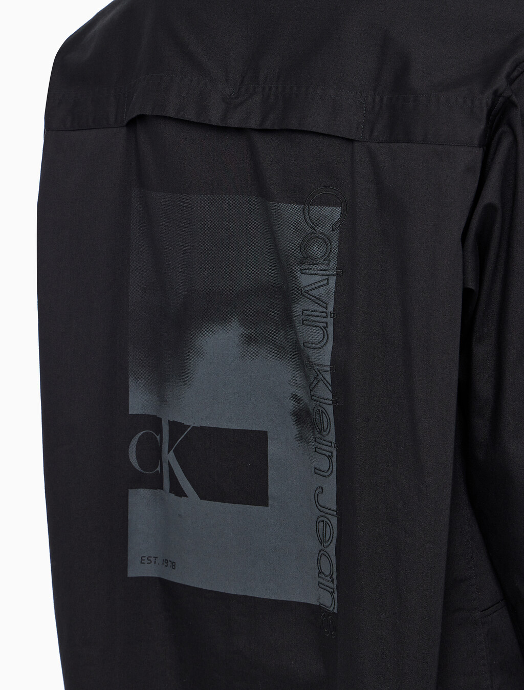 Buy 남성 그래픽 옥스포드 우븐 셔츠 in color CK BLACK