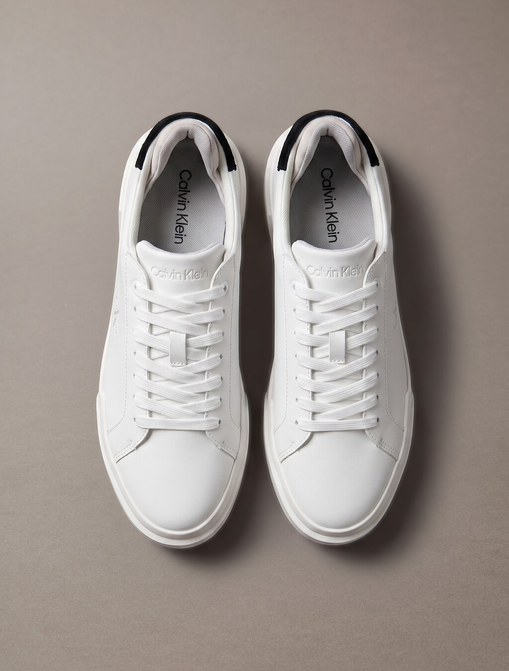 Buy 여성 청키 컵솔 레이스업 더블 벨크로 스니커즈 in color TRIPLE WHITE