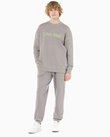 Buy 남성 퓨쳐쉬프트 라운지 조거팬츠 in color SATELLITE/GREEN FLASH