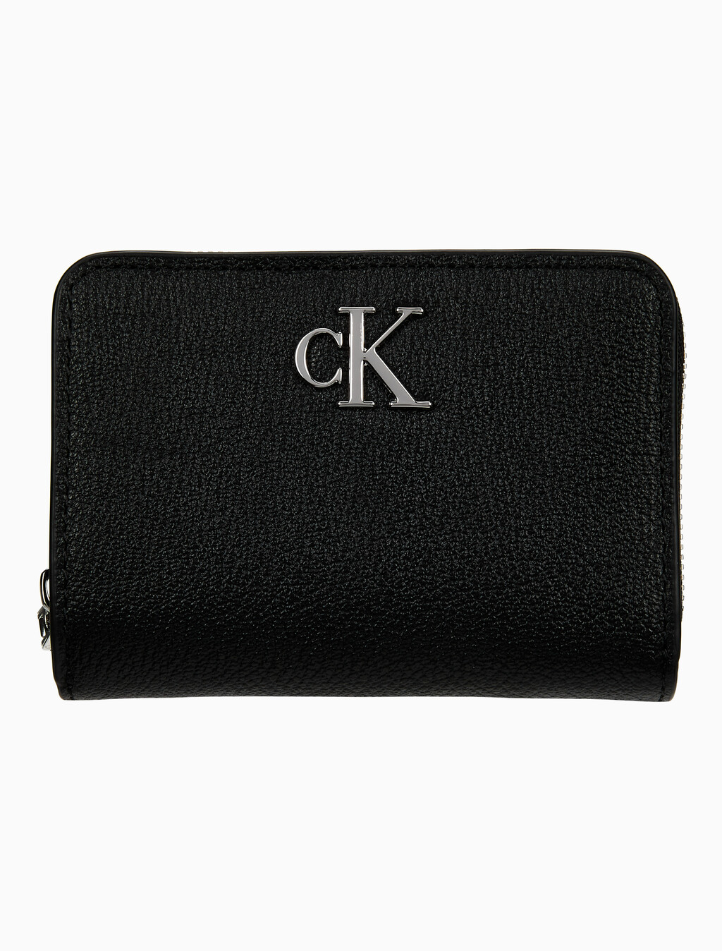 Buy 여성 CKJ 미니멀 모노그램 카드지갑 in color BLACK
