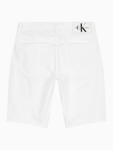 Buy 남성 37.5 기능성 화이트 데님 쇼츠 in color CHALKY BLUE