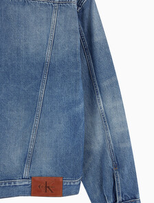 Buy 남성 레귤러핏 90's 미드블루 워시 데님 자켓 in color WASHED EMERALD