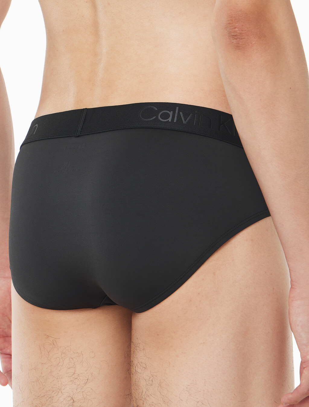 Buy 남성 CK 블랙 마이크로파이버 힙브리프 in color BLACK
