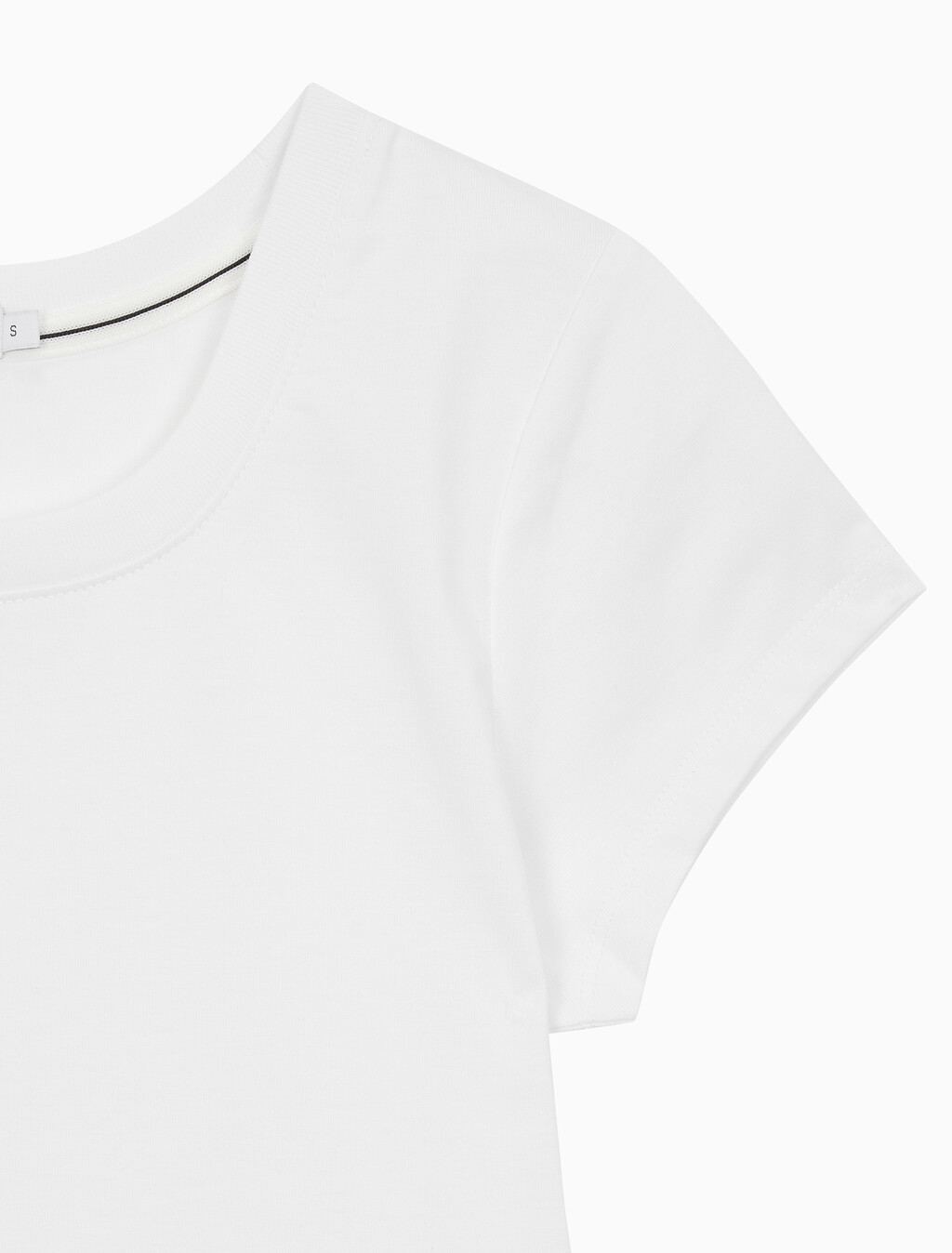 Buy 여성 쿨링 로고 베이비 티셔츠 in color BRIGHT WHITE