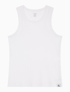 Buy 남성 코튼 스트레치 탱크탑 in color WHITE