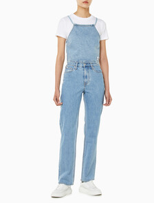 Buy 여성 타이 디테일 숏 탑 in color CHALKY BLUE