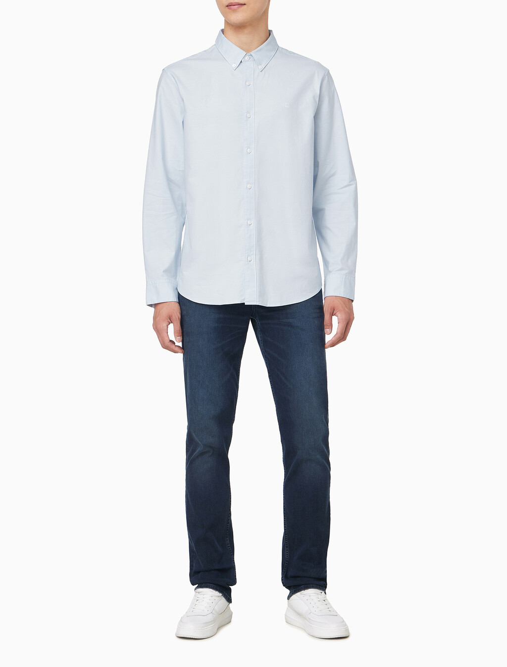 Buy 남성 클래식핏 옥스포드 긴팔 셔츠 in color LIGHT BLUE